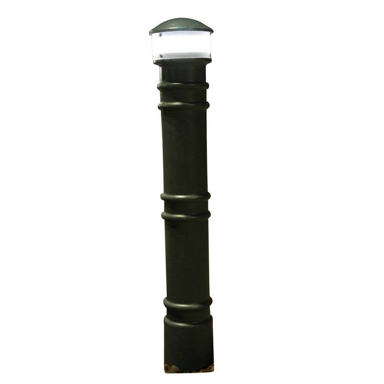 METRO-BLACK BOLLARD COVER-AC LIGHT 57 IN - Model BPC-DM-LAC-B