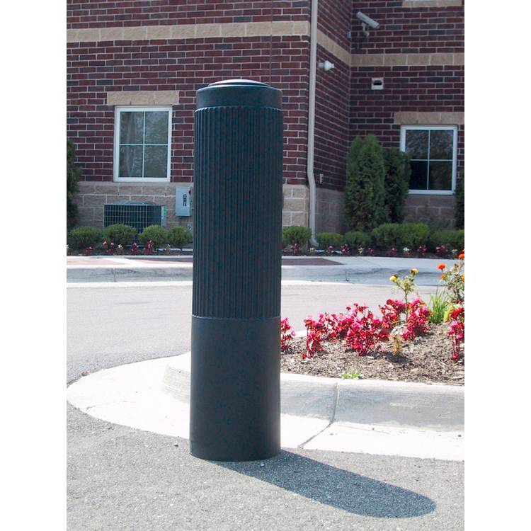 RIB-BLACK BOLLARD COVER 52 IN - Model BPC-DR-B