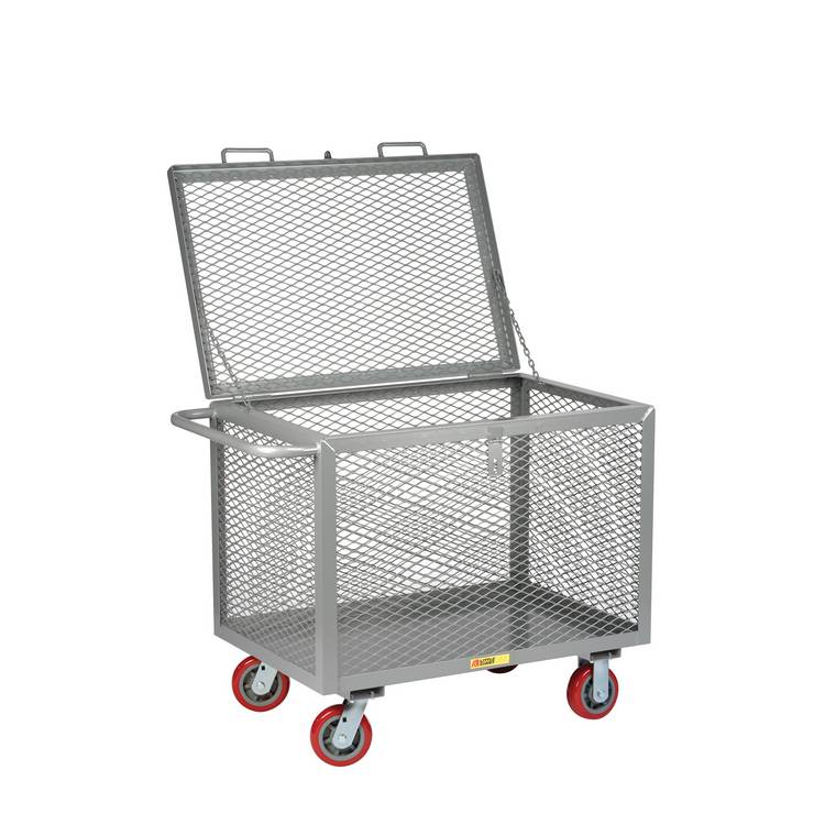 Expanded Metal Box Truck with Hinged Lid - Model BTXL24486PY