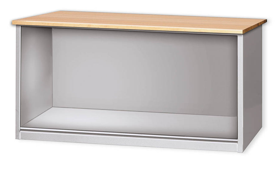 Pucel 30" x 72" Basic Bench Cabinet w/ Wood Top