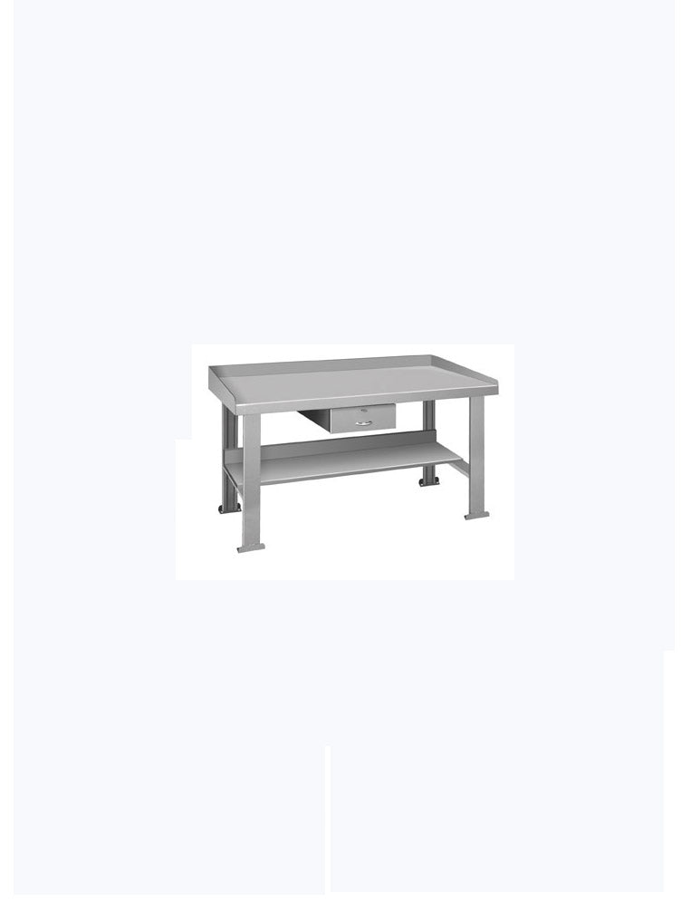 Pucel 24" x 48" Basic Bench w/ Drawer & Shelf