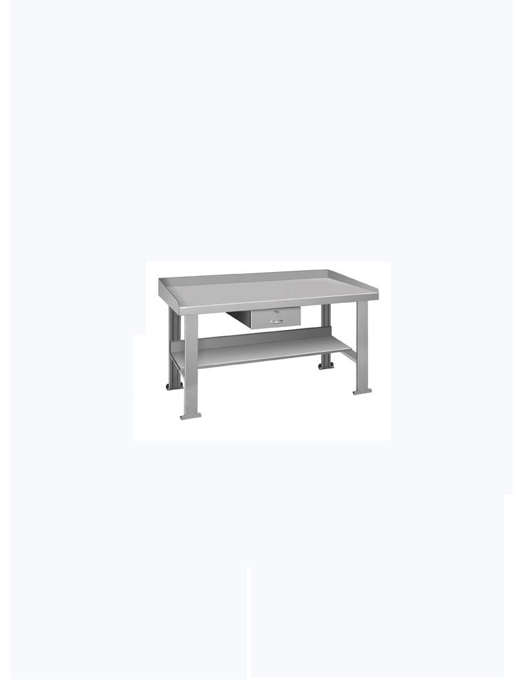 Pucel 34" x 120" Basic Bench w/ Drawer & Shelf