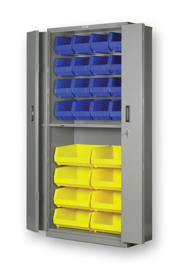 Pucel 18" x 36" Bi-Fold Door Cabinet w/ Bins