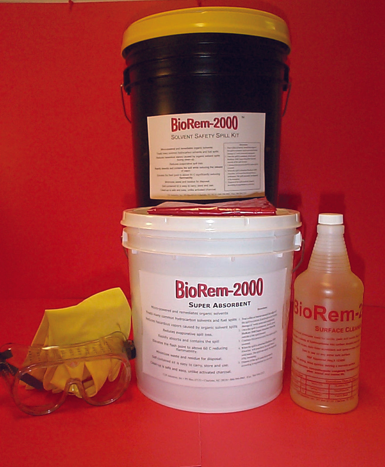 BioRem-2000 Solvent Safety Spill Kit