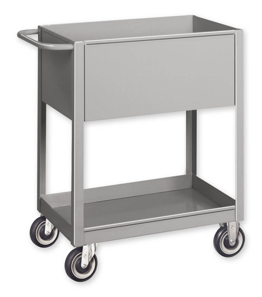 Pucel 18" x 28" Box Cart 12" Deep w/ Poly Casters