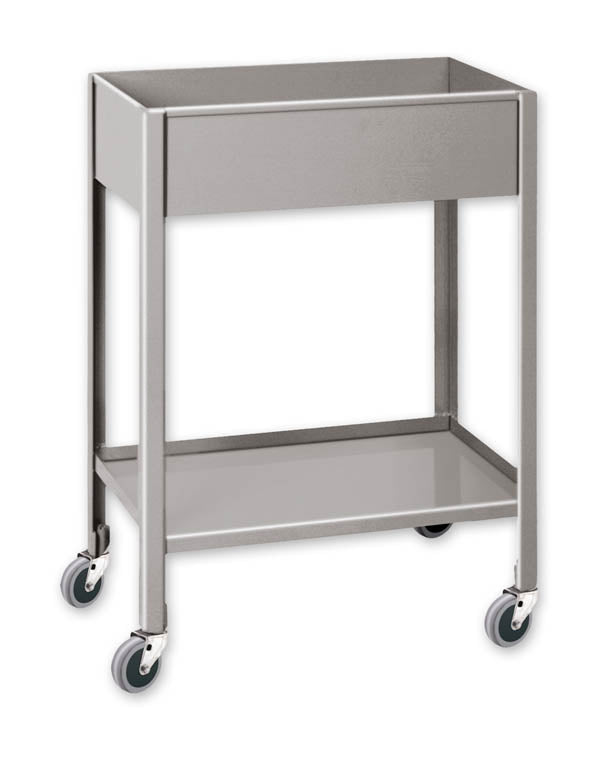 Pucel 13" x 23" Box Tote Cart w/ 3" Casters