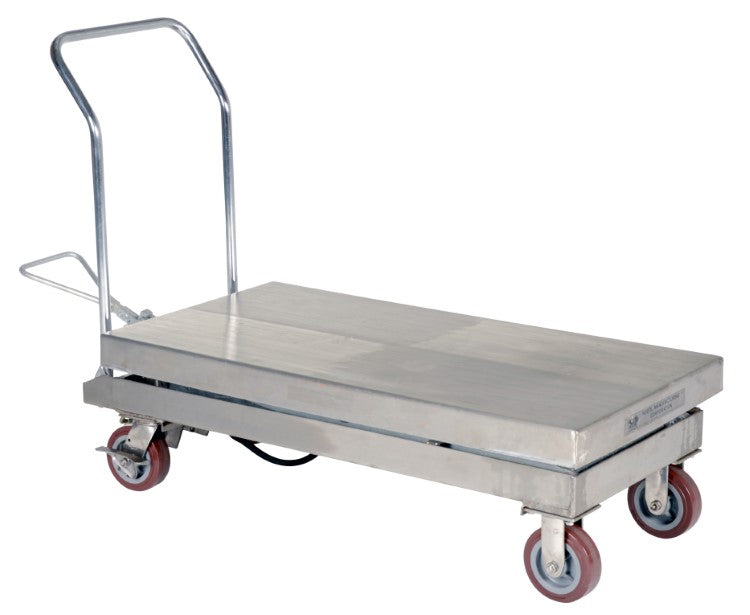 PARTIALLY SS ELEVATING CART 2K 24 X 47