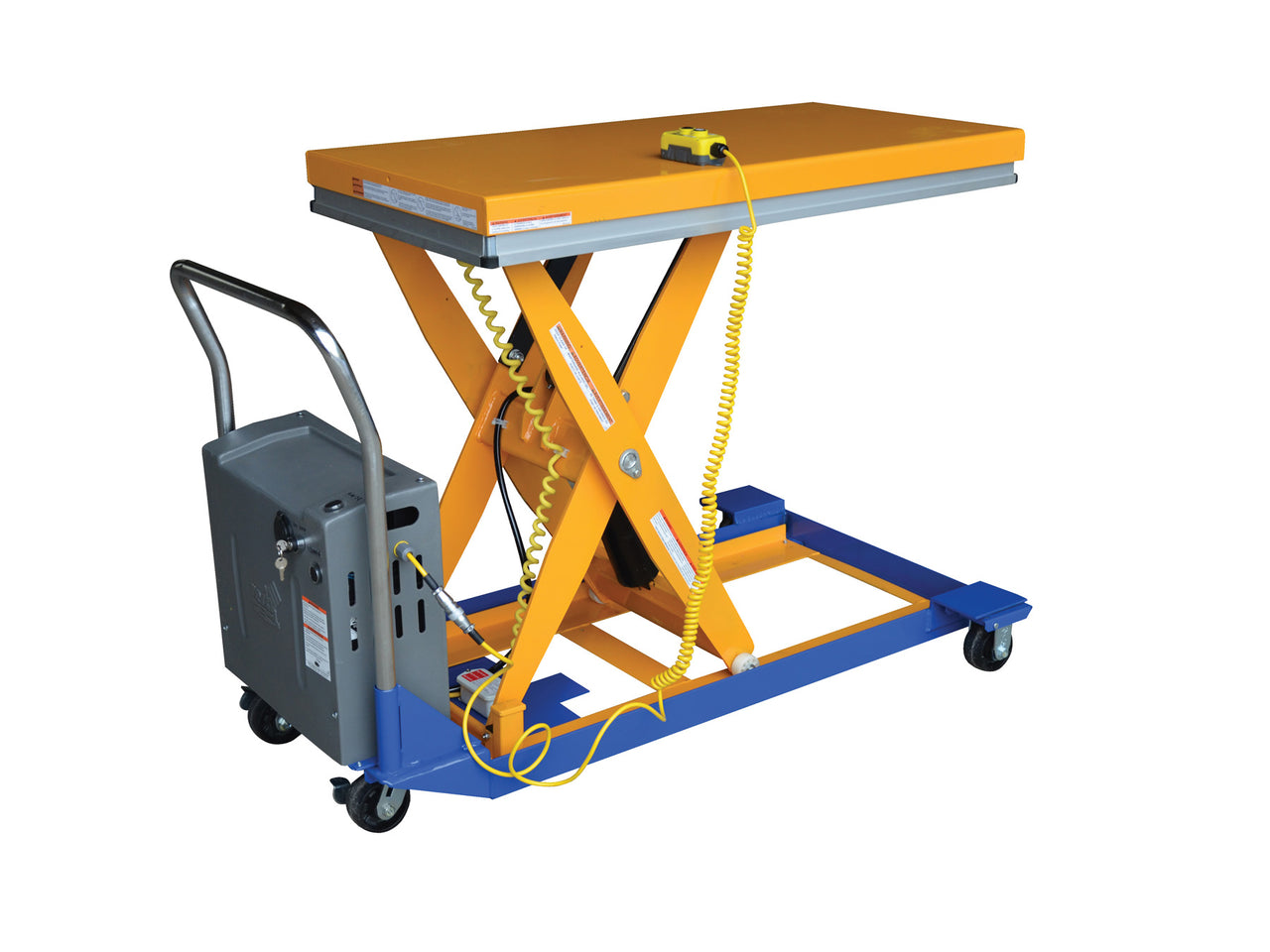 24" x 48" DC Powered Scissor Cart w/ 1,000-lbs Capacity