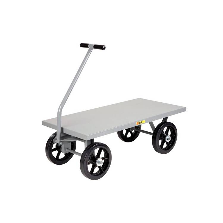 Little Giant 36" x 60" Heavy Duty Wagon Truck w/ 12" Mold-on Rubber Wheels & Flush Deck  ***FREE SHI