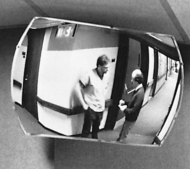 12" Round Industrial Acrylic Mirror