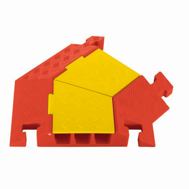 Cable Protector Turn 3 Channel - Model CPT3X225-R-Y/O