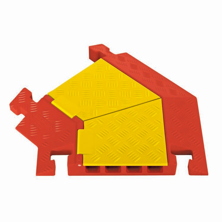 Cable Protector Turn 4 Channel - Model CPT4X125-L-Y/O