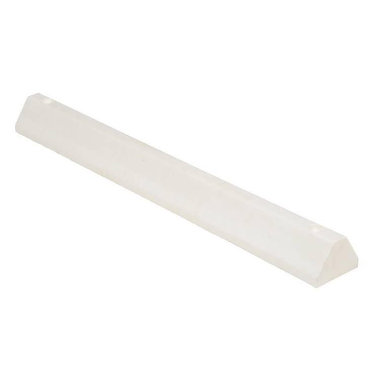 CAR STOP RECYCLED PLASTIC WHITE 48 IN - Model CS-S48-W