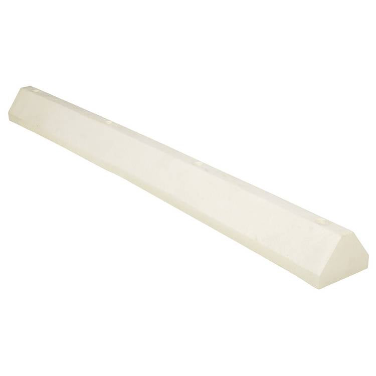 TRUCK STOP RECYCLED PLASTIC WHITE 96 IN - Model CS-TB96-W