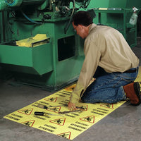 Caution Rug SpillTech YRZ300M Caution Mat Universal Absorbent Roll Medium Weight 3 ...