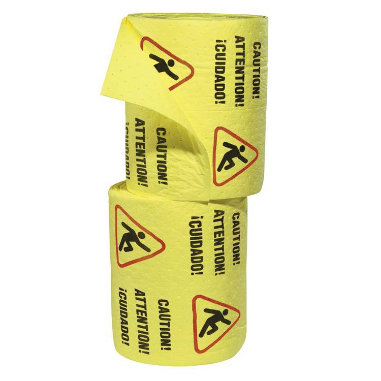 Caution Mat MediumWeight Split Rolls, 2 rolls, 15" W x 150' L