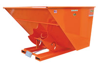 Thumbnail for 3 CuYd 70 Degree Light Duty Self Dumping Hopper w/ Bumper Release - Orange