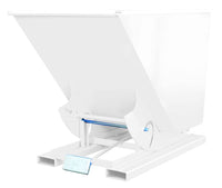 Thumbnail for 1-1/2 CuYd 70 Degree Heavy Duty Self Dumping Hopper w/ Bumper Release - White