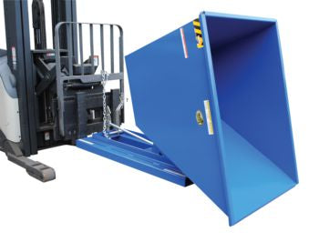 1 Cubic Yard Self-Dumping Steel Hopper w/Bump Release & 6,000-lbs Capacity