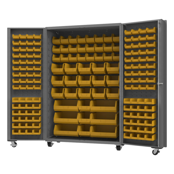 Mobile Bin Cabinet, 168 Bins