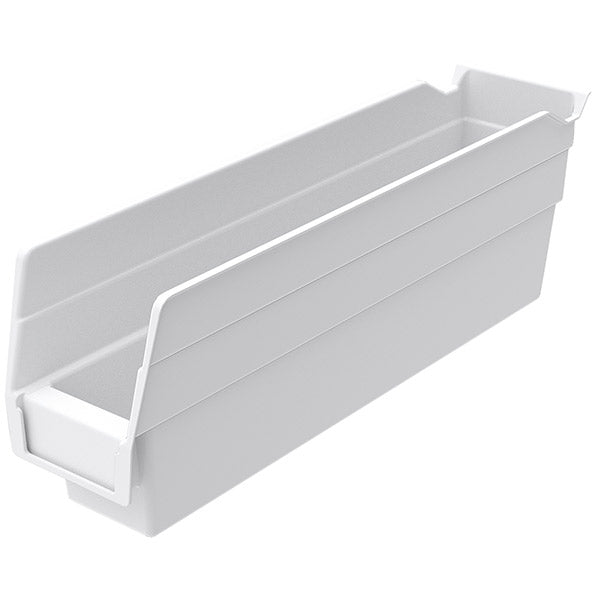 Akro-Mils® Shelf Bin, 11 5/8"L x 4"H x 2 3/4"W, White, 1/Each