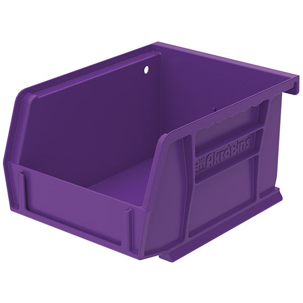 Akro-Mils® AkroBins® Standard Storage Bin, 5 3/8"L x 3"H x 4 1/8"W, Purple, 1/Each