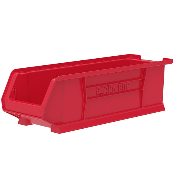 Akro-Mils® Super-Size AkroBins® Storage Bins, 23 7/8"L x 7"H x 8 1/4"W, Red, 1/Each