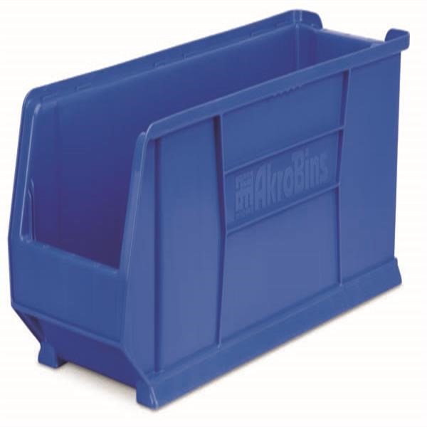 Akro-Mils® Super-Size AkroBins® Storage Bins, 29 7/8"L x 10"H x 11"W, Blue, 1/Each