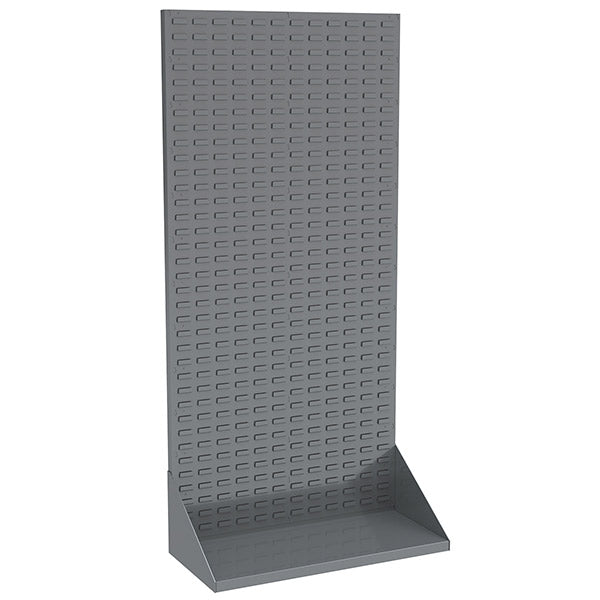Akro-Mils® Heavy-Duty Single-Sided Louvered Floor Rack, 75 1/8" x 35 3/4", Gray, 1/Each
