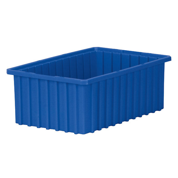 Akro-Mils® Akro-Grid Dividable Grid Container, 16 1/2"L x 6"H x 10 7/8"W, Blue, 1/Each
