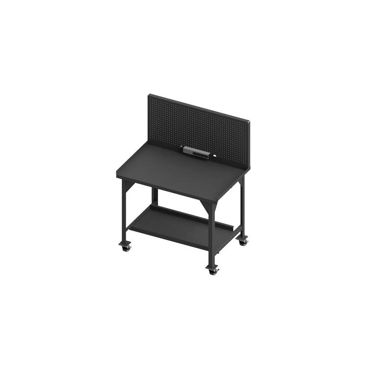 DURHAM MOB DUR WK BCH, 30X48, BE, PB, PS, GRAY - Model DWBM-3048-BE-PB-PS-95