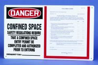 Danger Confined Space Safety Regulations Require...