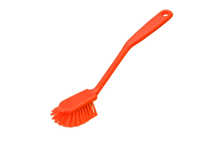 Dish Brush Soft Bristles Orange