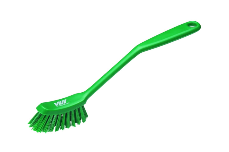 Dish Brush Stiff Bristles Green