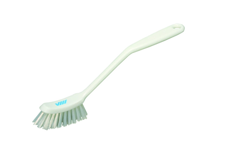 Dish Brush Stiff Bristles White