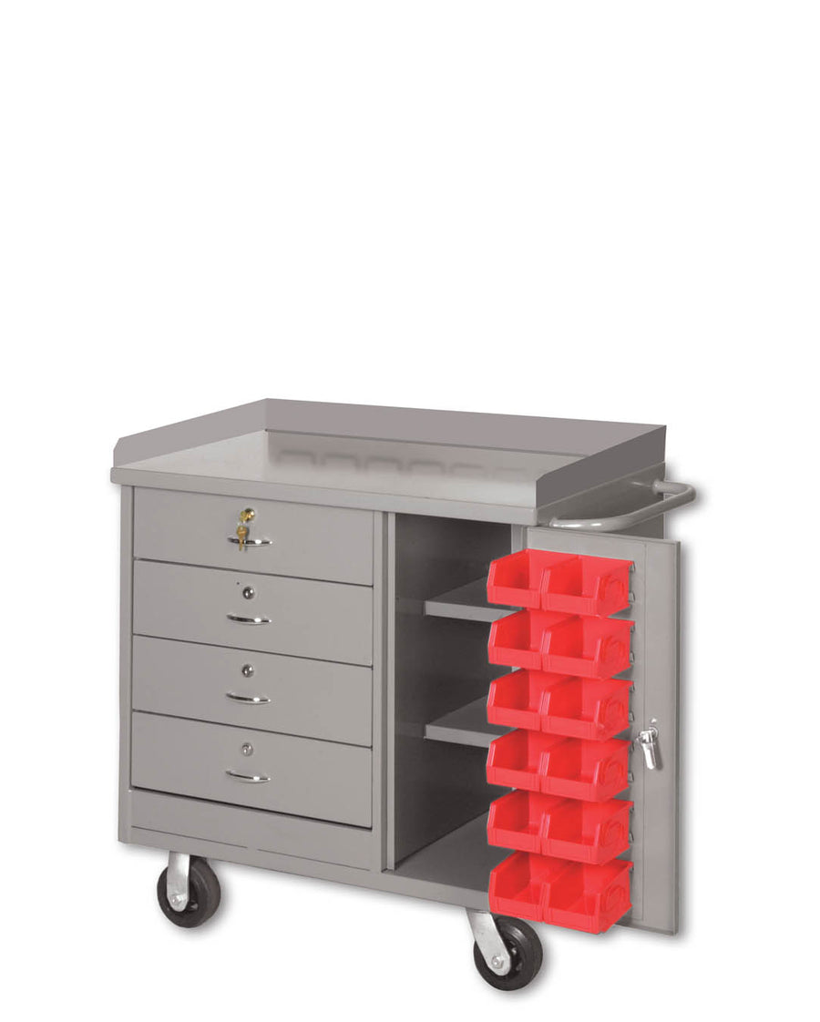 Pucel Door & Drawer Work Bench w/ Inner Louvered