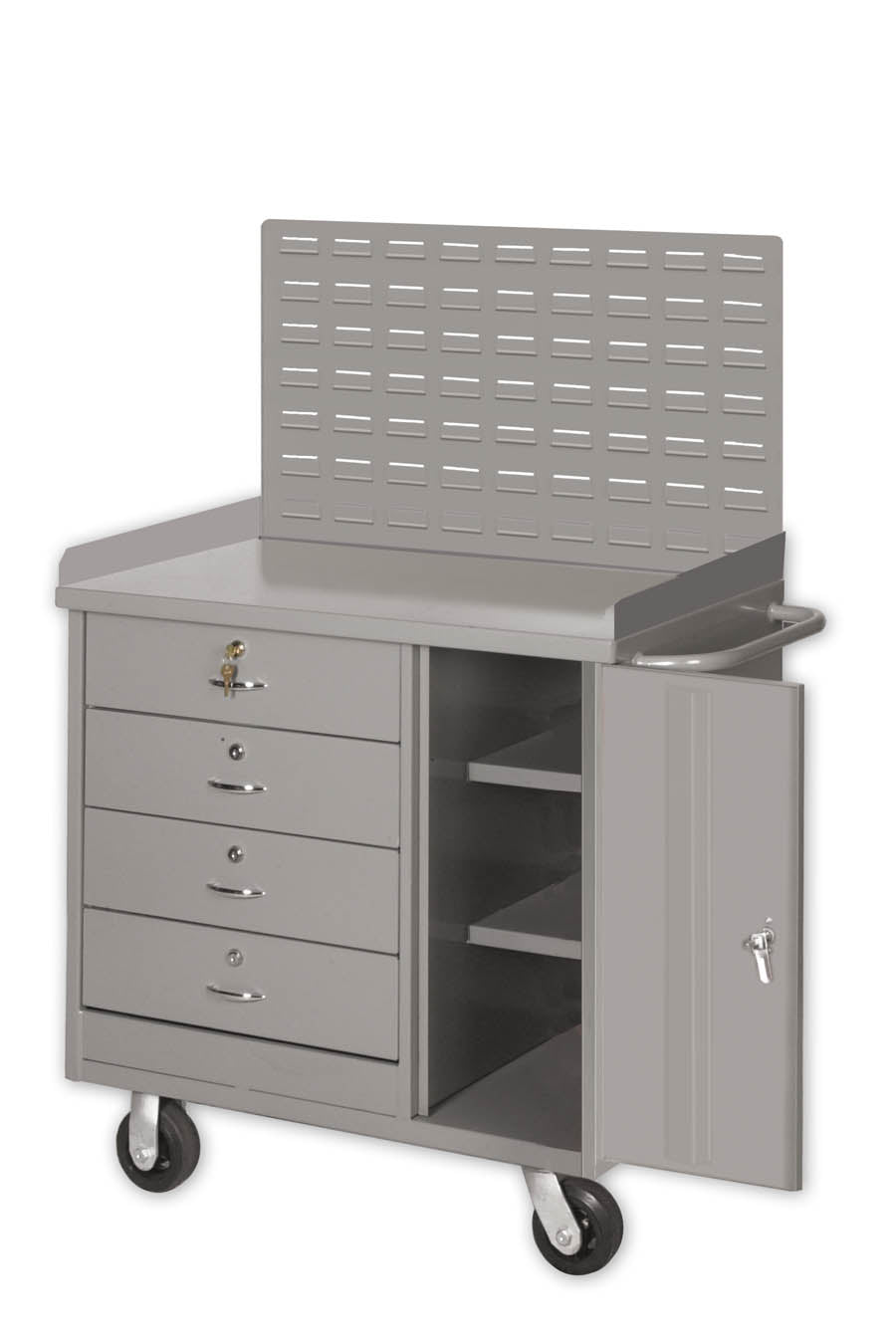 Pucel Door & Drawer Work Bench w/ Outer Louvered