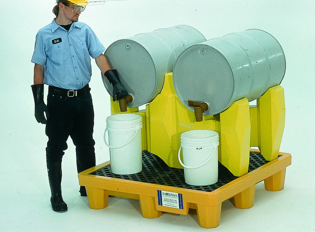 Drum Rack, 2-Drum System - Yellow