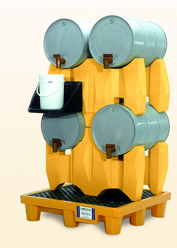 Drum Rack, 4-Drum System - Yellow