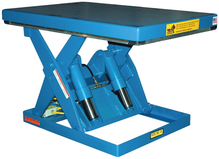 Electric/Hydraulic Shorty Scissor Table w/ 2,000-lbs Capacity
