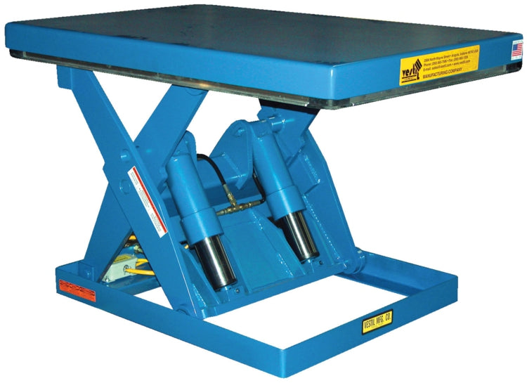 Electric/Hydraulic Shorty Scissor Table w/ 4,000-lbs Capacity