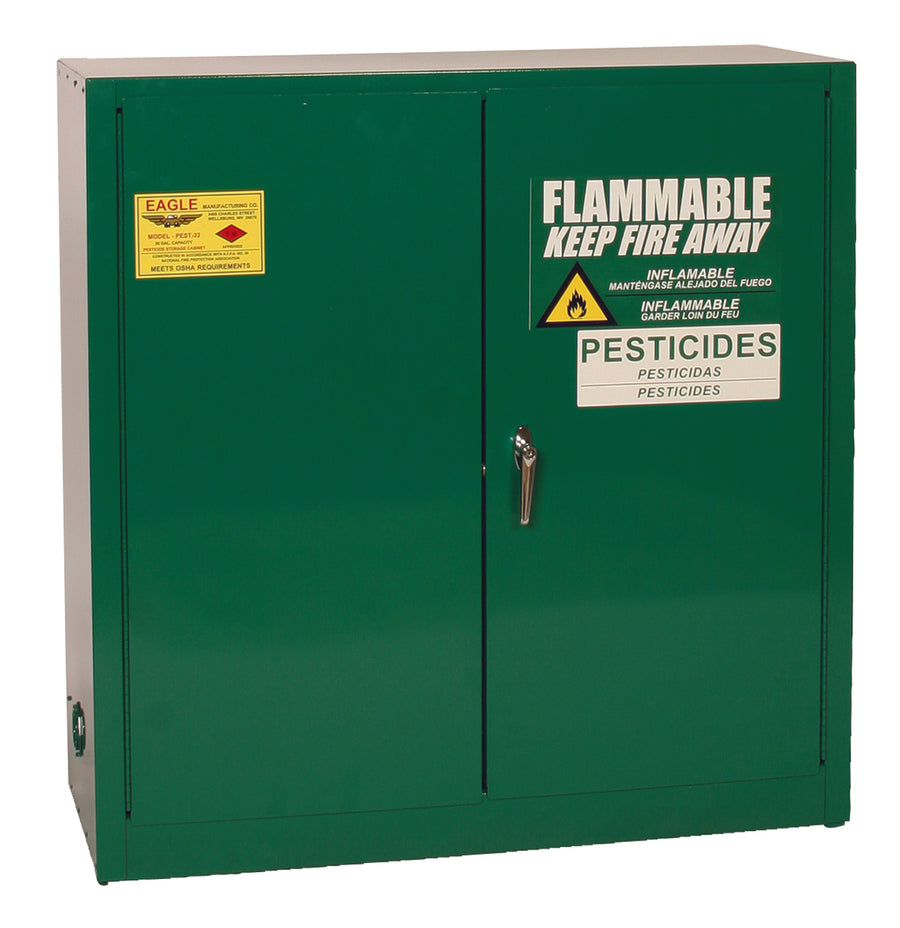 Eagle 30-Gallon Pesticide Manual-Close Cabinet