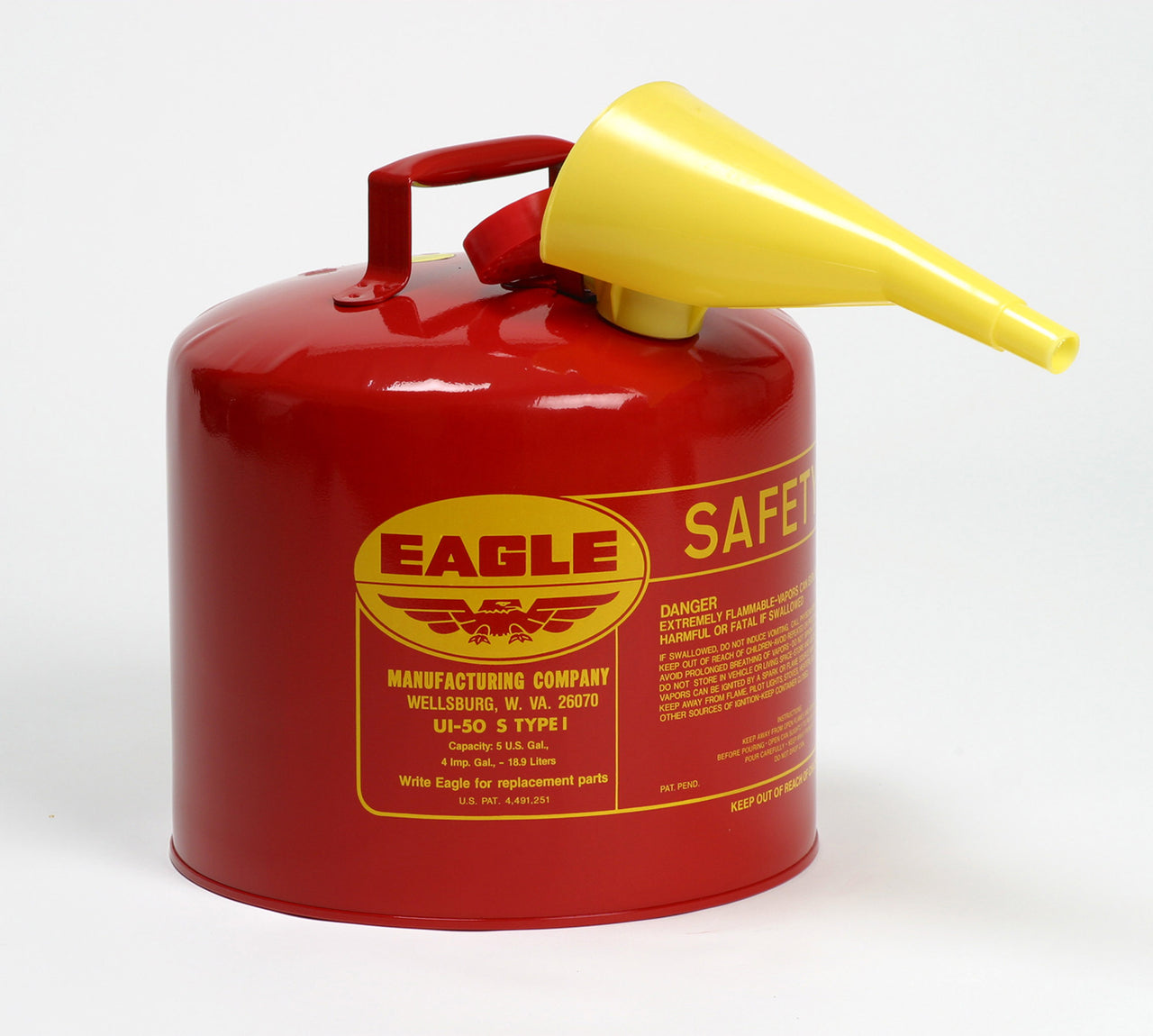 Eagle Metal Type 1 Safety Can 5-Gallon