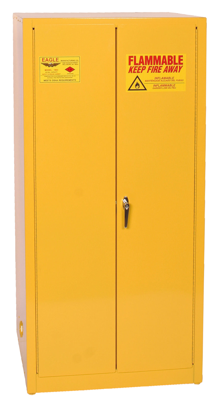Eagle 60-Gallon 2 Self-Closing Doors Cabinet