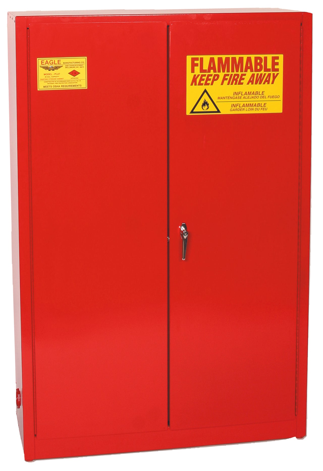 Eagle 60-Gallon Paint & Ink Self-Closing Cabinet