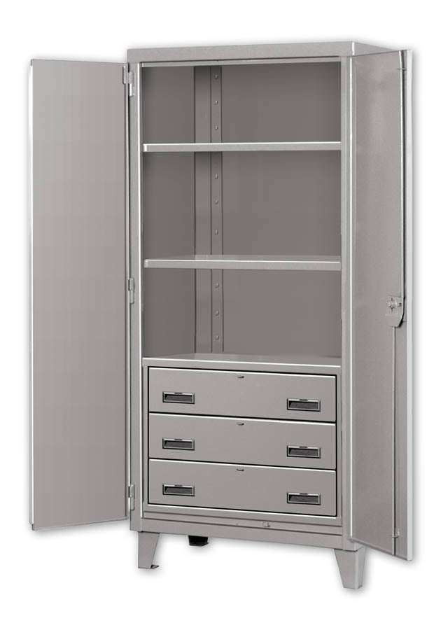 Pucel 24" x 36" x 78" Extra Heavy Duty Cabinet w/ 2 Shelves