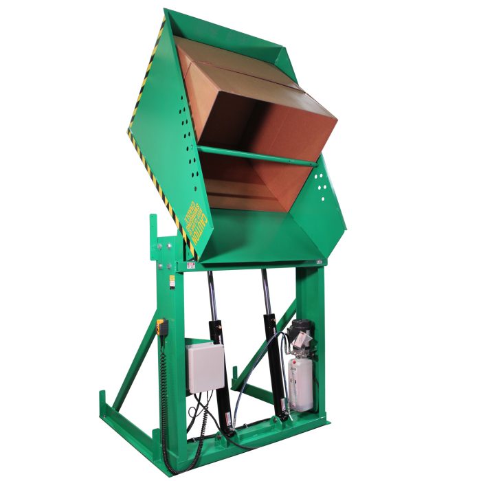 Valley Craft Box Dumper - 36 x 36" Chute, 36" Dump Height, 2000 lb. Capacity