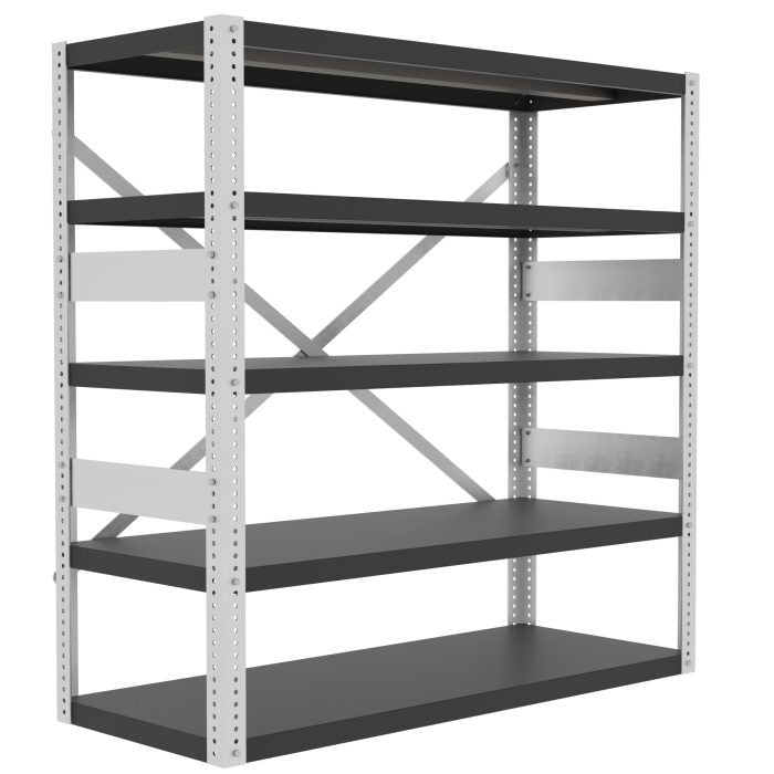 Valley Craft Heavy Duty Shelving, 12 Gauge - 60"W x 24"D x 60"H, 2500 lb. Capacity/Shelf