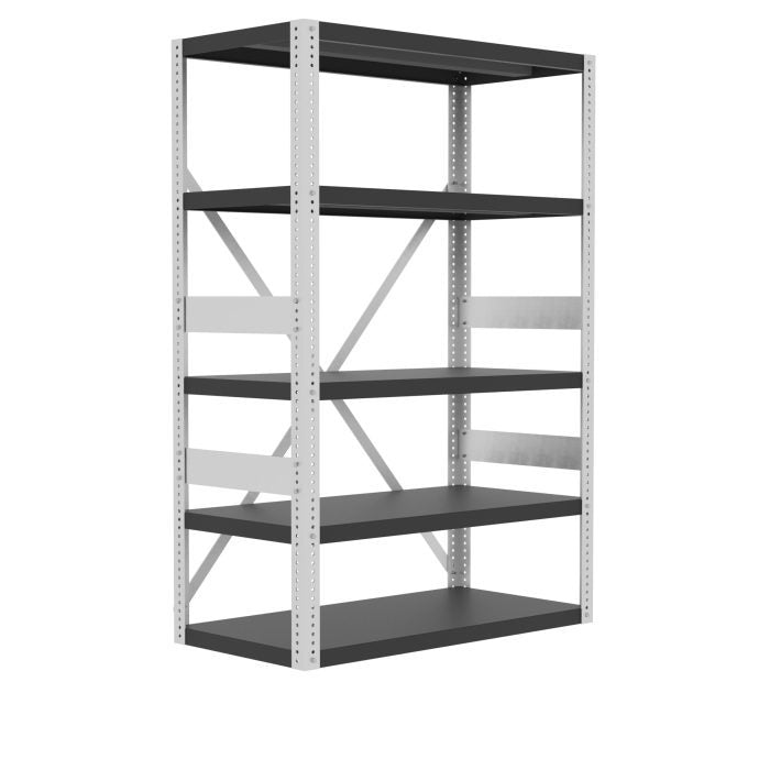 Valley Craft Heavy Duty Shelving, 12 Gauge - 48"W x 24"D x 72"H, 2500 lb. Capacity/Shelf