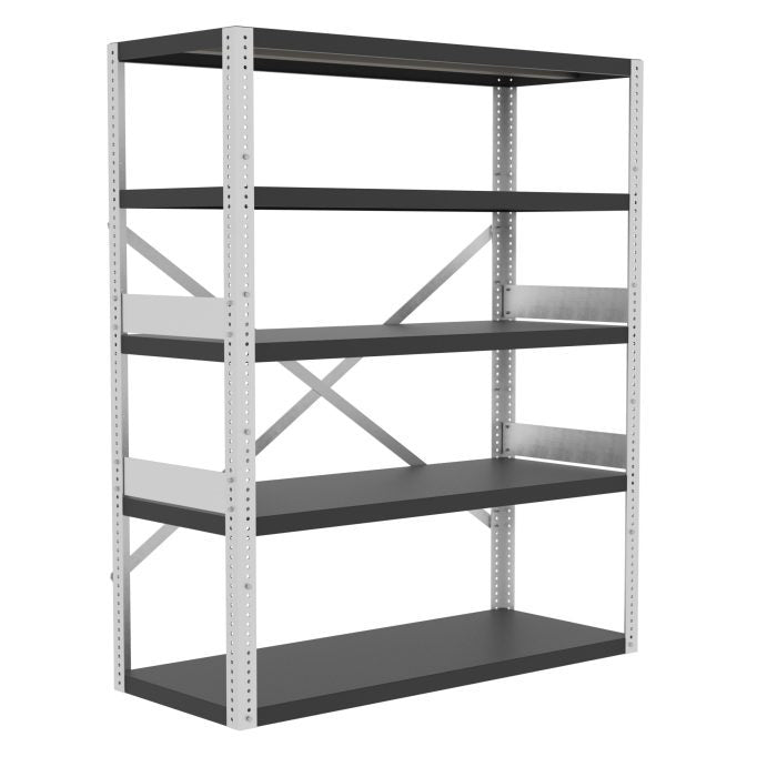 Valley Craft Heavy Duty Shelving, 12 Gauge - 60"W x 24"D x 72"H, 2500 lb. Capacity/Shelf